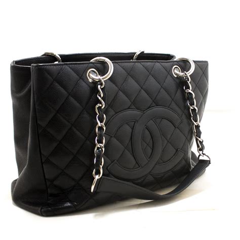 chanel black modern chain tote|chanel shopping tote price.